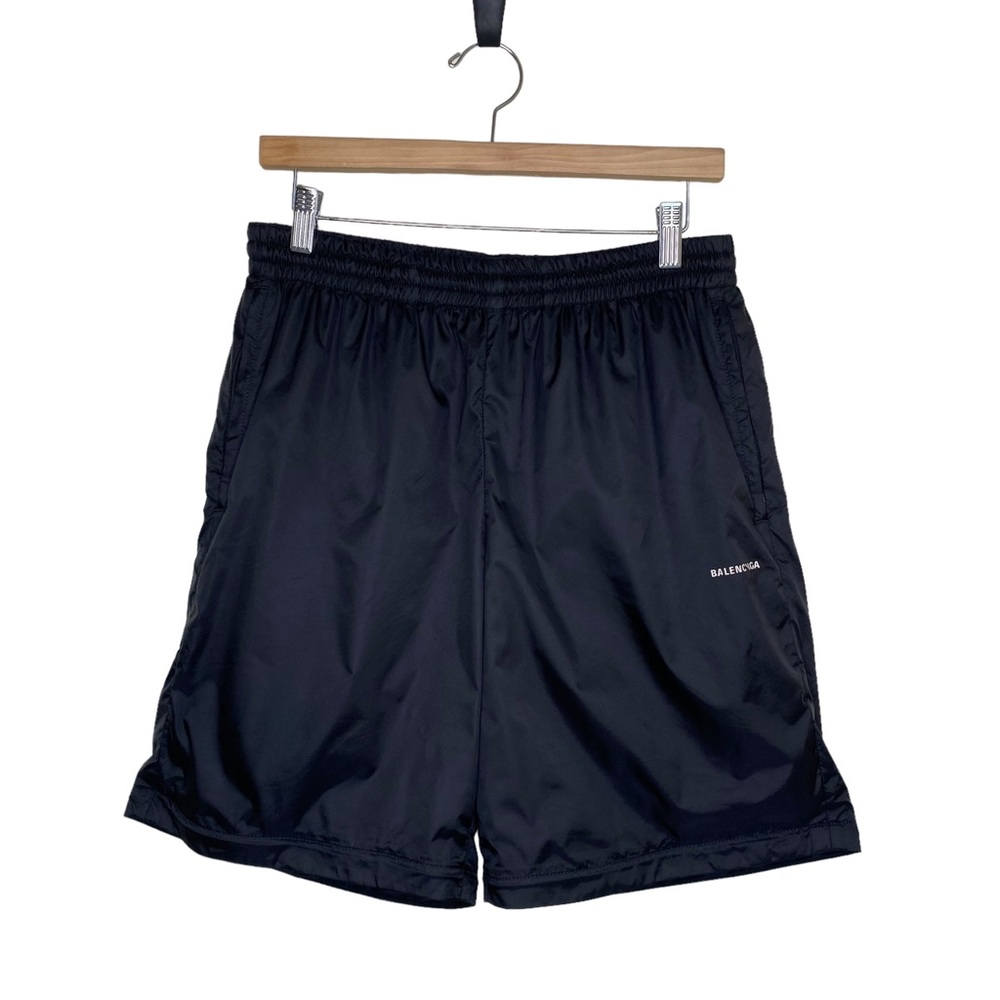 Authentic Balenciaga Drawstring Black Shorts Size Medium